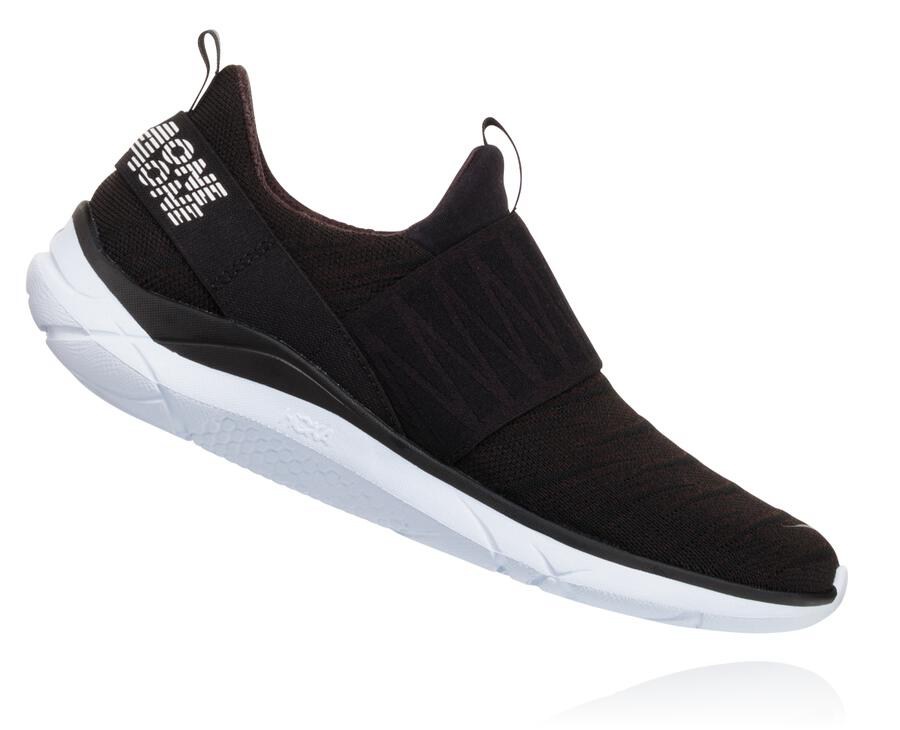 Hoka One One Tenisky Damske Čierne/Biele - Hupana Slip - 40167-EOUS